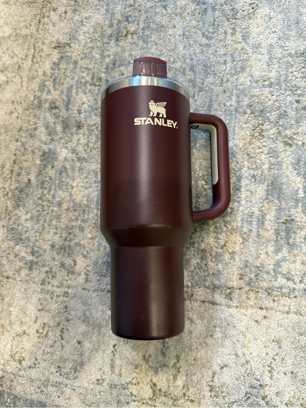 Stanley Maroon Travel Tumbler with Handle
